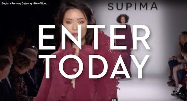 Malouf and Supima partner for runway getaway contest Malouf Supima Fashion Week getaway video