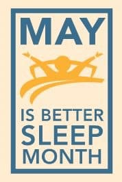 May is better sleep month logo