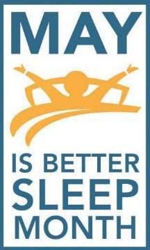 May is better sleep month logo