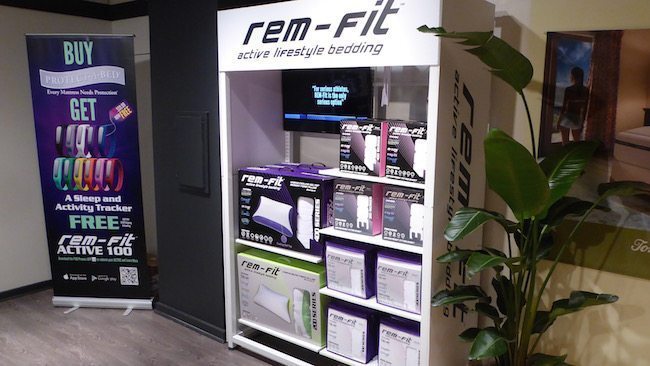 Protect-A-Bed customizable display case for furniture retailers