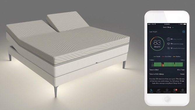 Sleep Number 360 airbed with smartphone app