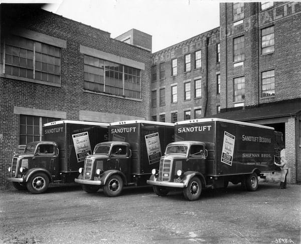 Shifman vintage photo of delivery trucks
