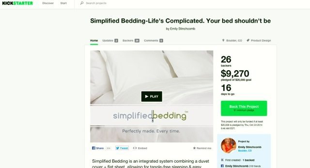 Simplified Bedding Kickstarter