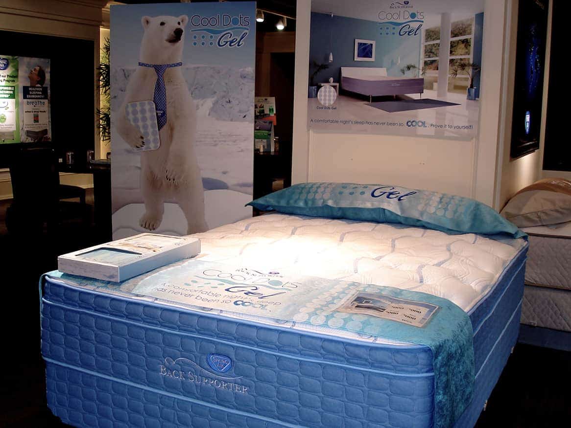 Spring Air Back Supporter Cool Dots gel bed