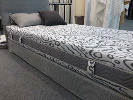 Sunds Textiles A/S gray and white mattress covers
