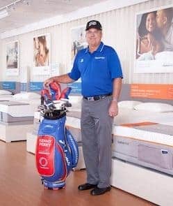 Professional golfer Kenny Perry at the Tempur-Pedic showroom in Lexington, Kentucky