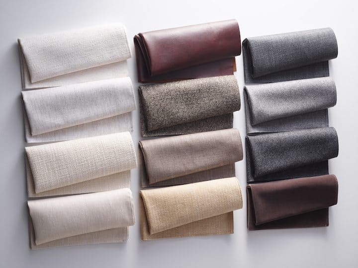 Vispring Timeless collection of upholstery fabrics