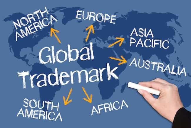 around the world global trademark map of world
