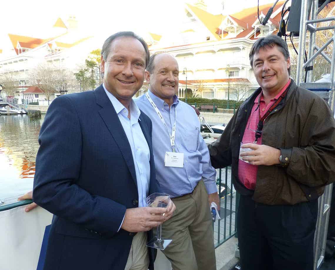ISPA Industry Conference Michael Faus and Bob Steelman, both of Carpenter Co.; Bryan Smith, Southerland