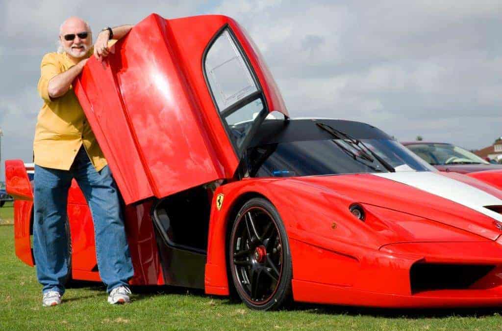 Michael Fux with a Ferrari