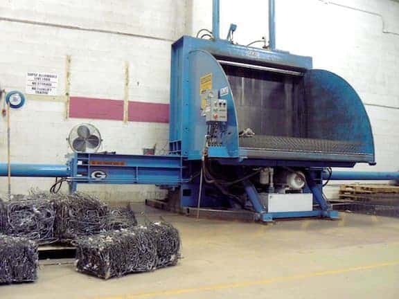 Goodwill Industries steel compactor by Olaf Industries in Duluth