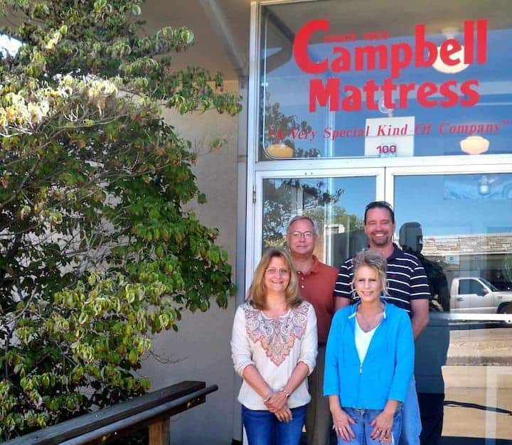 group shot of Campbell Mattress owners