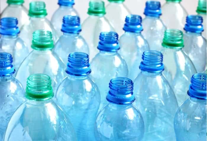 plastic water bottles for recycling