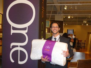 sean bergman with purecare one pillow