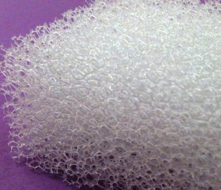 reticulated polyurethane foam