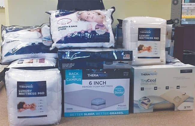 theraputic mattress bed bedding Louisiana flood victims donation