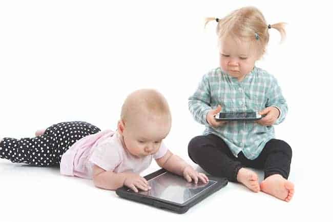 toddlers touchscreens