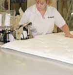 VyMaC cut and sew operation for mattresses